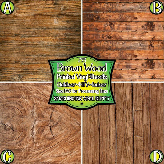 Brown Wood Texture ★ Laser Safe Adhesive Film (TAT 3 BUS DAYS)