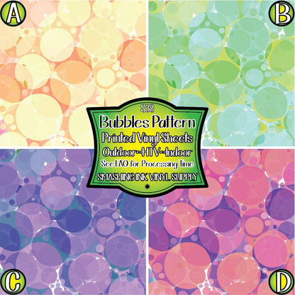 Abstract Bubbles ★ Pattern Vinyl | Faux Leather | Sublimation (TAT 3 BUS DAYS)