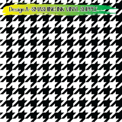 Houndstooth ★ Pattern Vinyl | Faux Leather | Sublimation (TAT 3 BUS DAYS)