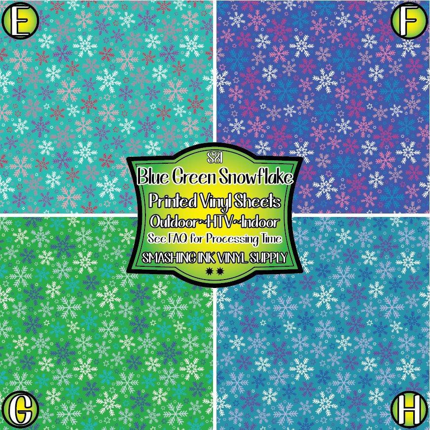 Snowflake Pattern ★ Pattern Vinyl | Faux Leather | Sublimation (TAT 3 BUS DAYS)