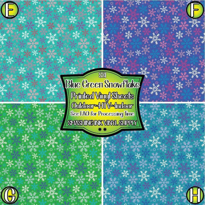 Snowflake Pattern ★ Pattern Vinyl | Faux Leather | Sublimation (TAT 3 BUS DAYS)