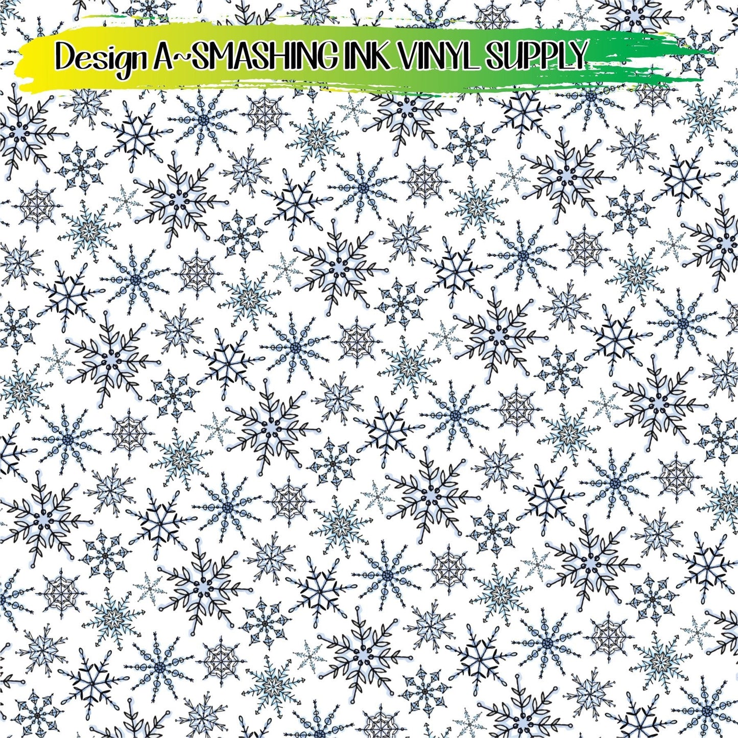 Snowflake Watercolor ★ Laser Safe Adhesive Film (TAT 3 BUS DAYS)