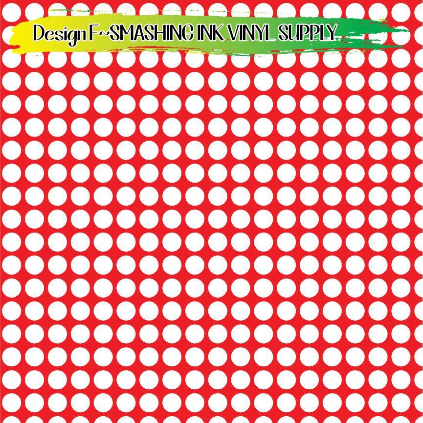 Red Dot ★ Pattern Vinyl | Faux Leather | Sublimation (TAT 3 BUS DAYS)