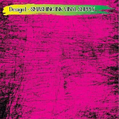 Pink Black Distress ★ Pattern Vinyl | Faux Leather | Sublimation (TAT 3 BUS DAYS)