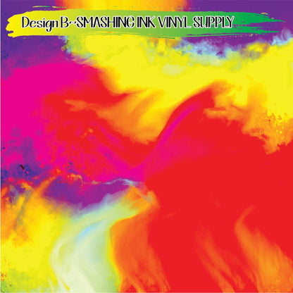 Colorful Blur ★ Pattern Vinyl | Faux Leather | Sublimation (TAT 3 BUS DAYS)