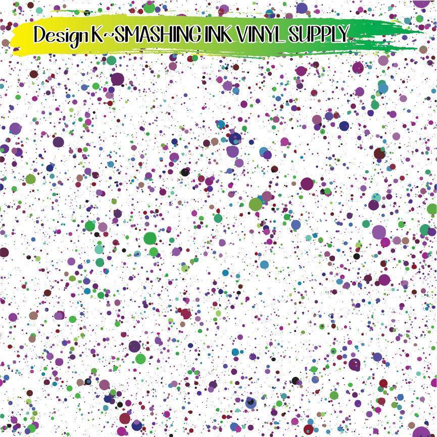 Paint Splatter ★ Pattern Vinyl | Faux Leather | Sublimation (TAT 3 BUS DAYS)