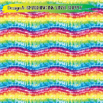 Tie Dye  Pattern ★ Pattern Vinyl | Faux Leather | Sublimation (TAT 3 BUS DAYS)