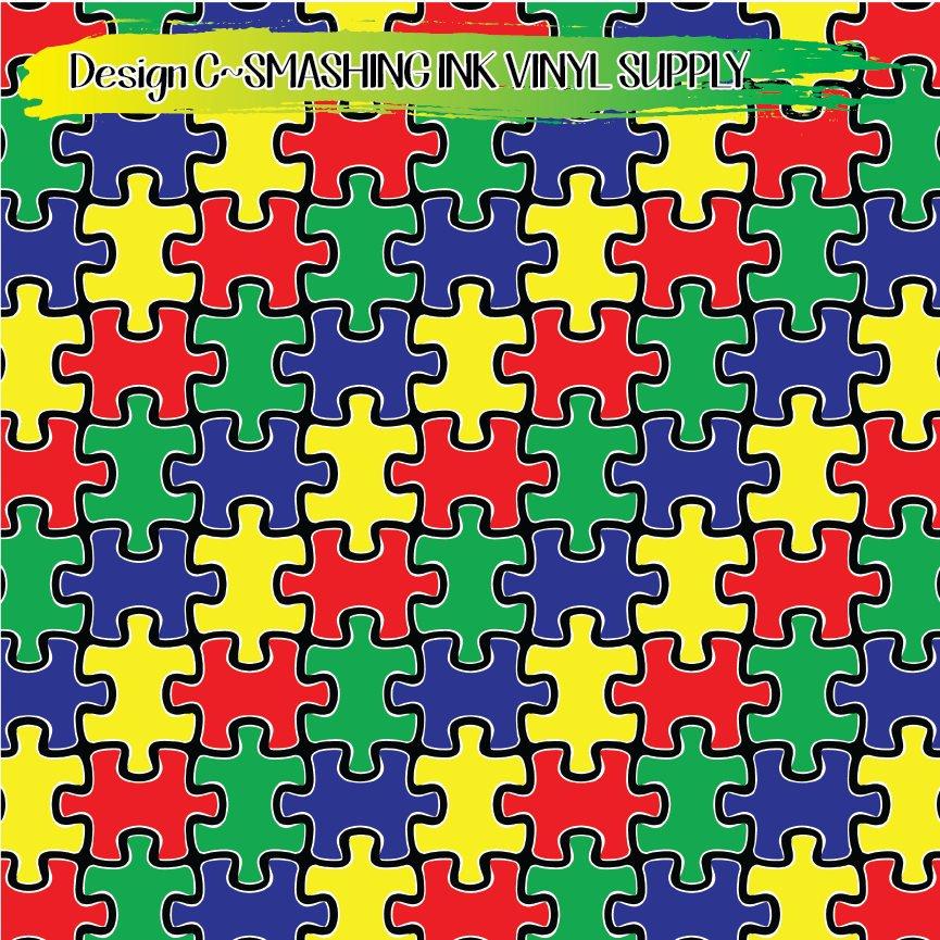 Autism Awareness Puzzle - Patterned Vinyl – Speedy Vinyl