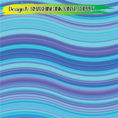 Swirl Stripes ★ Laser Safe Adhesive Film (TAT 3 BUS DAYS)