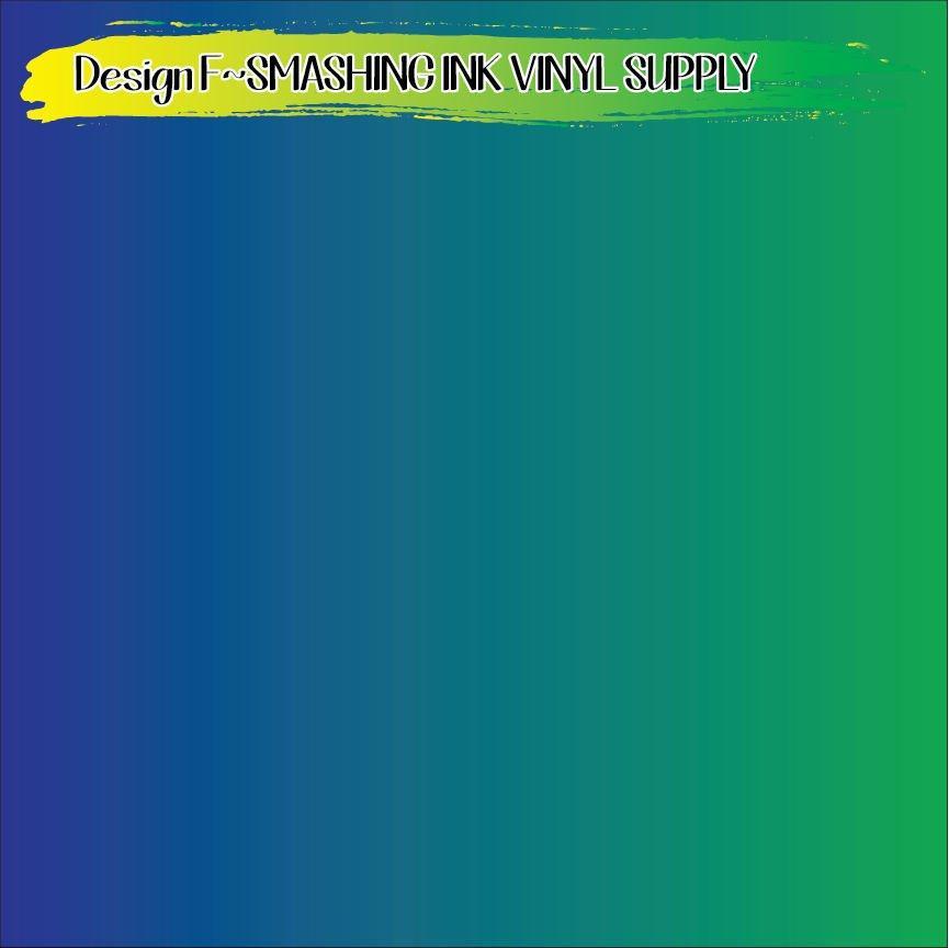Green Ombre ★ Pattern Vinyl | Faux Leather | Sublimation (TAT 3 BUS DAYS)