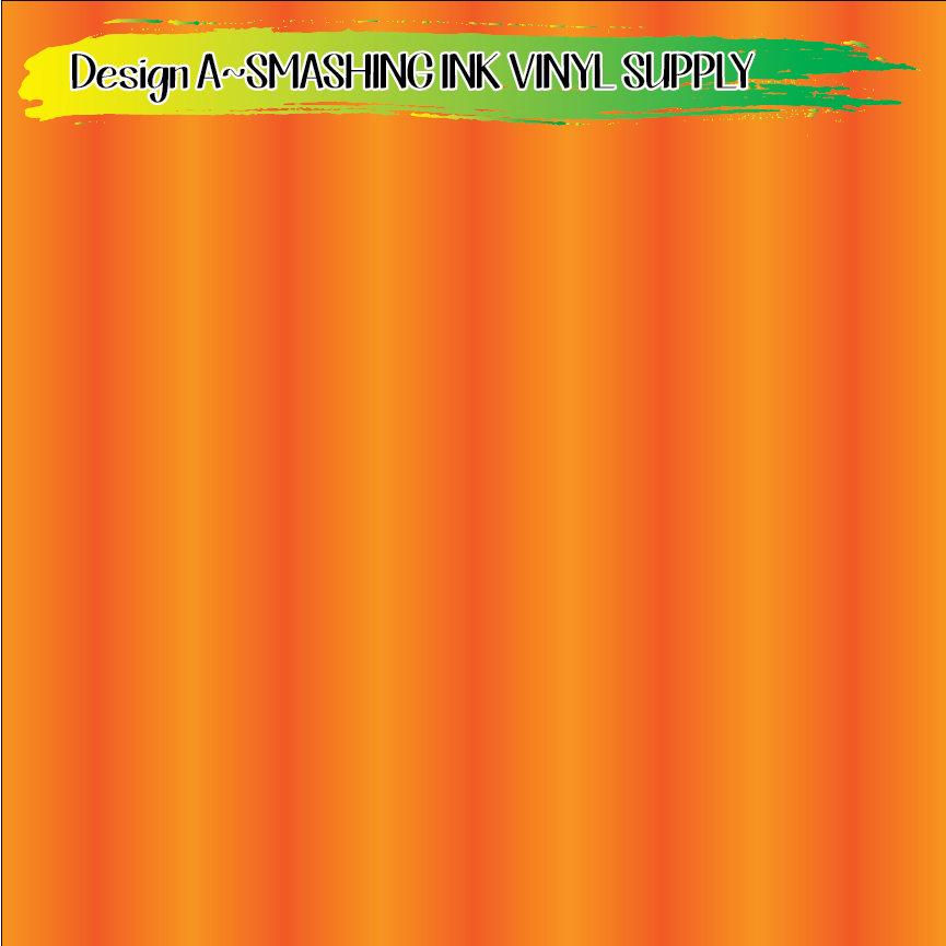 Orange Ombre  Print ★ Pattern Vinyl | Faux Leather | Sublimation (TAT 3 BUS DAYS)