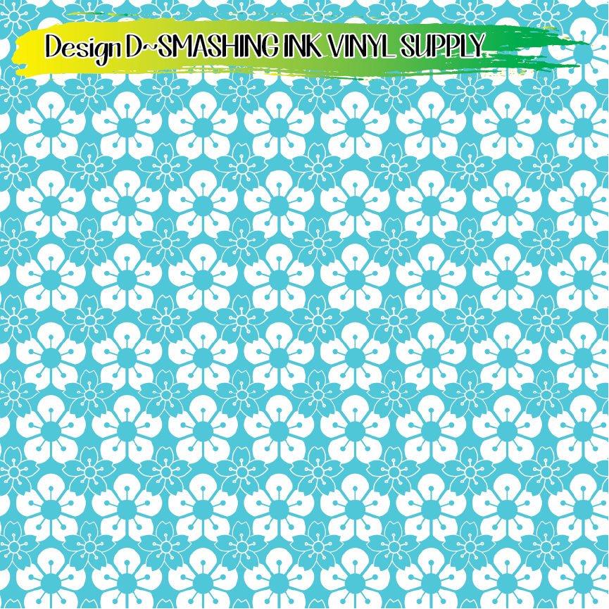 Flower Bossom ★ Pattern Vinyl | Faux Leather | Sublimation (TAT 3 BUS DAYS)
