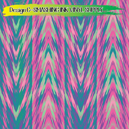 Abstract Arrows ★ Pattern Vinyl | Faux Leather | Sublimation (TAT 3 BUS DAYS)