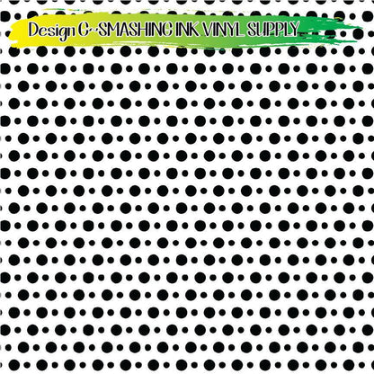 Black White Polka Dot ★ Laser Safe Adhesive Film (TAT 3 BUS DAYS)