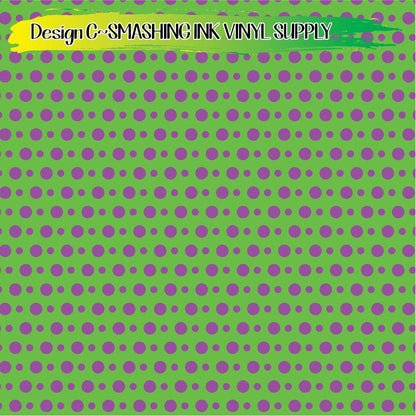 Purple Green Polka Dots ★ Laser Safe Adhesive Film (TAT 3 BUS DAYS)