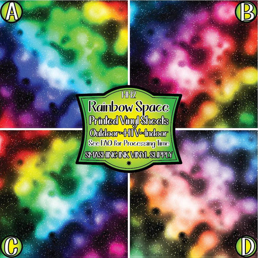 Rainbow Space Galaxy ★ Laser Safe Adhesive Film (TAT 3 BUS DAYS)