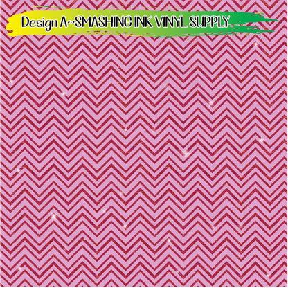 Glitter Chevron ★ Pattern Vinyl | Faux Leather | Sublimation (TAT 3 BUS DAYS)