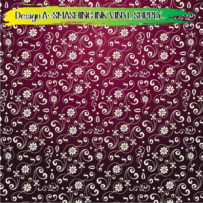 Elegant Swirl ★ Pattern Vinyl | Faux Leather | Sublimation (TAT 3 BUS DAYS)