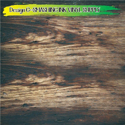 Dark Brown Wood ★ Pattern Vinyl | Faux Leather | Sublimation (TAT 3 BUS DAYS)