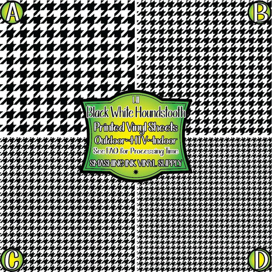 Houndstooth ★ Pattern Vinyl | Faux Leather | Sublimation (TAT 3 BUS DAYS)