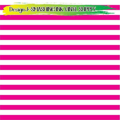 Pink White Stripes ★ Laser Safe Adhesive Film (TAT 3 BUS DAYS)