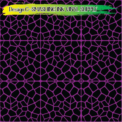 Purple Black Animal Print ★ Pattern Vinyl | Faux Leather | Sublimation (TAT 3 BUS DAYS)