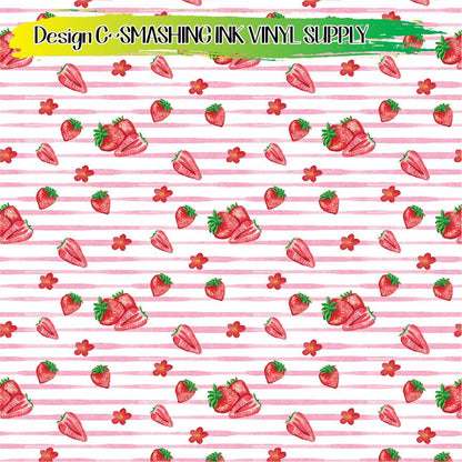 Strawberry Pattern ★ Laser Safe Adhesive Film (TAT 3 BUS DAYS)