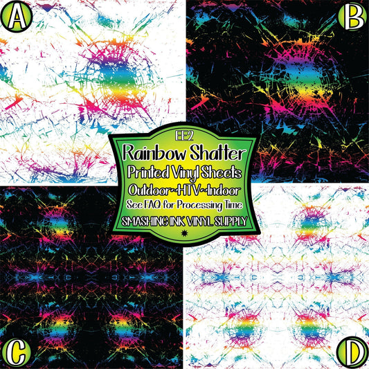 Rainbow Shatter ★ Laser Safe Adhesive Film (TAT 3 BUS DAYS)