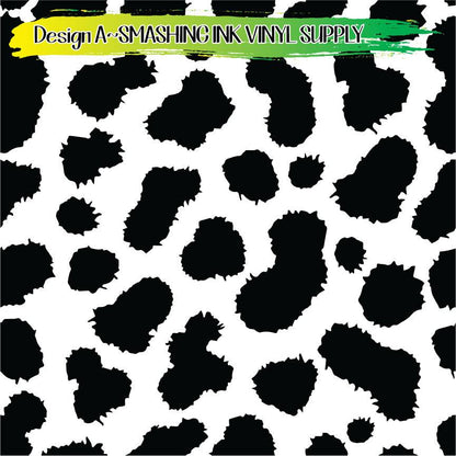 Cow Print Pattern ★ Laser Safe Adhesive Film (TAT 3 BUS DAYS)