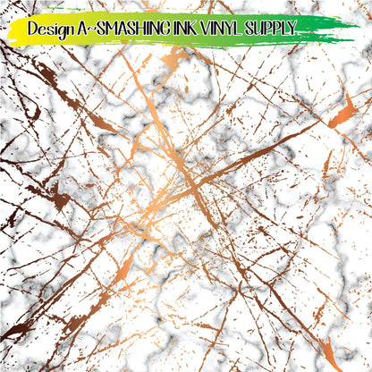Cracked Marble ★ Pattern Vinyl | Faux Leather | Sublimation (TAT 3 BUS DAYS)