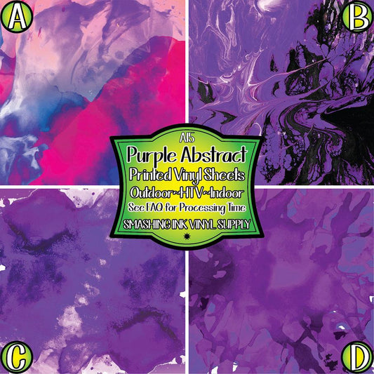 Purple Abstract ★ Laser Safe Adhesive Film (TAT 3 BUS DAYS)
