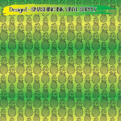Pineapple Pattern ★ Pattern Vinyl | Faux Leather | Sublimation (TAT 3 BUS DAYS)