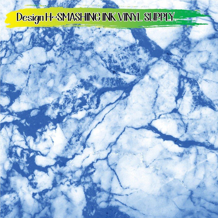 Light Blue Marble ★ Pattern Vinyl | Faux Leather | Sublimation (TAT 3 BUS DAYS)