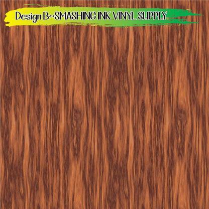 Brown Wood - Faux Leather Sheet (SHIPS IN 3 BUS DAYS) – Smashing Ink Vinyl