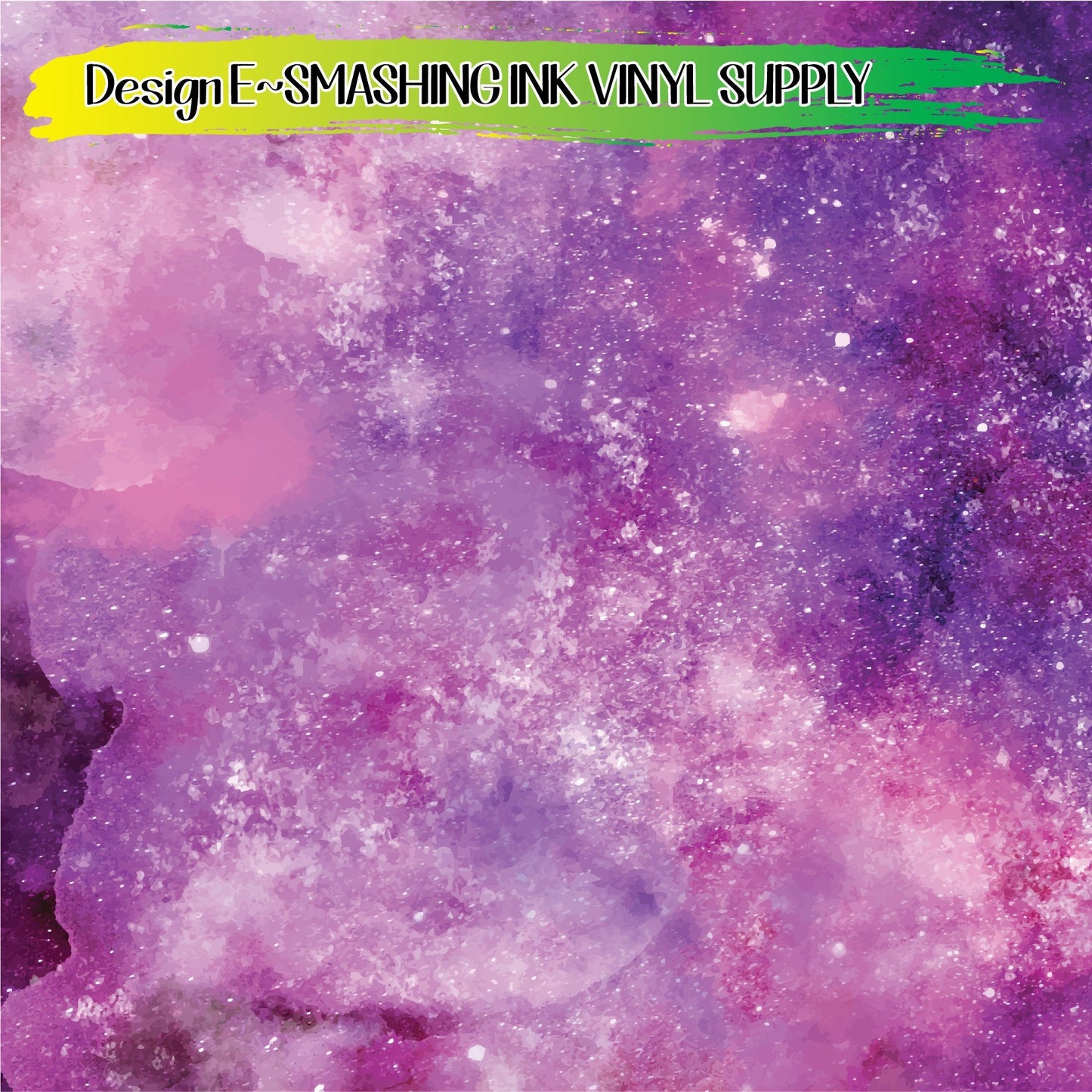 Purple Space Galaxy ★ Pattern Vinyl | Faux Leather | Sublimation (TAT 3 BUS DAYS)