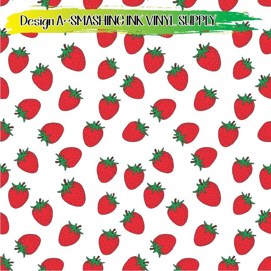 Strawberry Pattern ★ Laser Safe Adhesive Film (TAT 3 BUS DAYS)