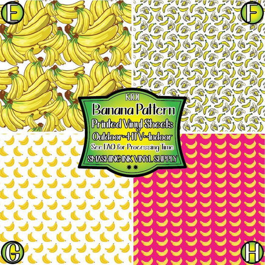 Banana Pattern ★ Laser Safe Adhesive Film (TAT 3 BUS DAYS)