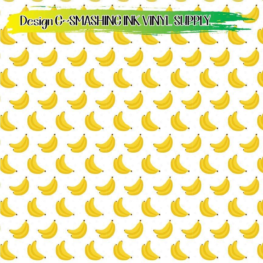 Banana Pattern ★ Pattern Vinyl | Faux Leather | Sublimation (TAT 3 BUS DAYS)