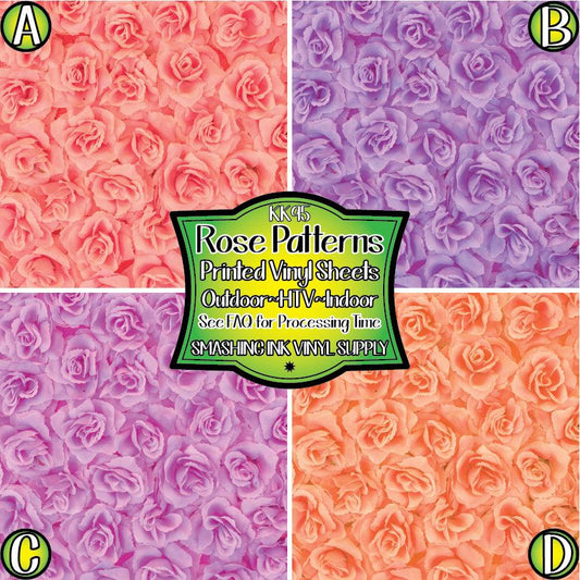 Rose Pattern ★ Laser Safe Adhesive Film (TAT 3 BUS DAYS)