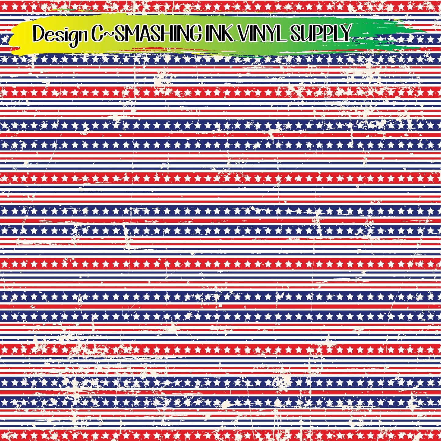 Distress Patriotic ★ Pattern Vinyl | Faux Leather | Sublimation (TAT 3 BUS DAYS)
