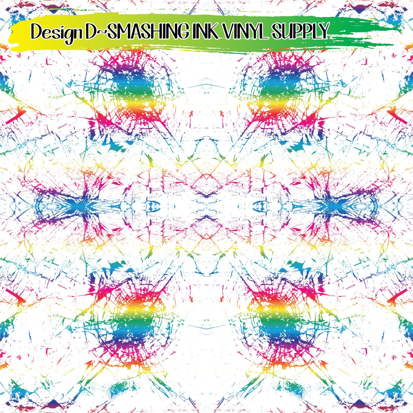 Rainbow Shatter ★ Pattern Vinyl | Faux Leather | Sublimation (TAT 3 BUS DAYS)