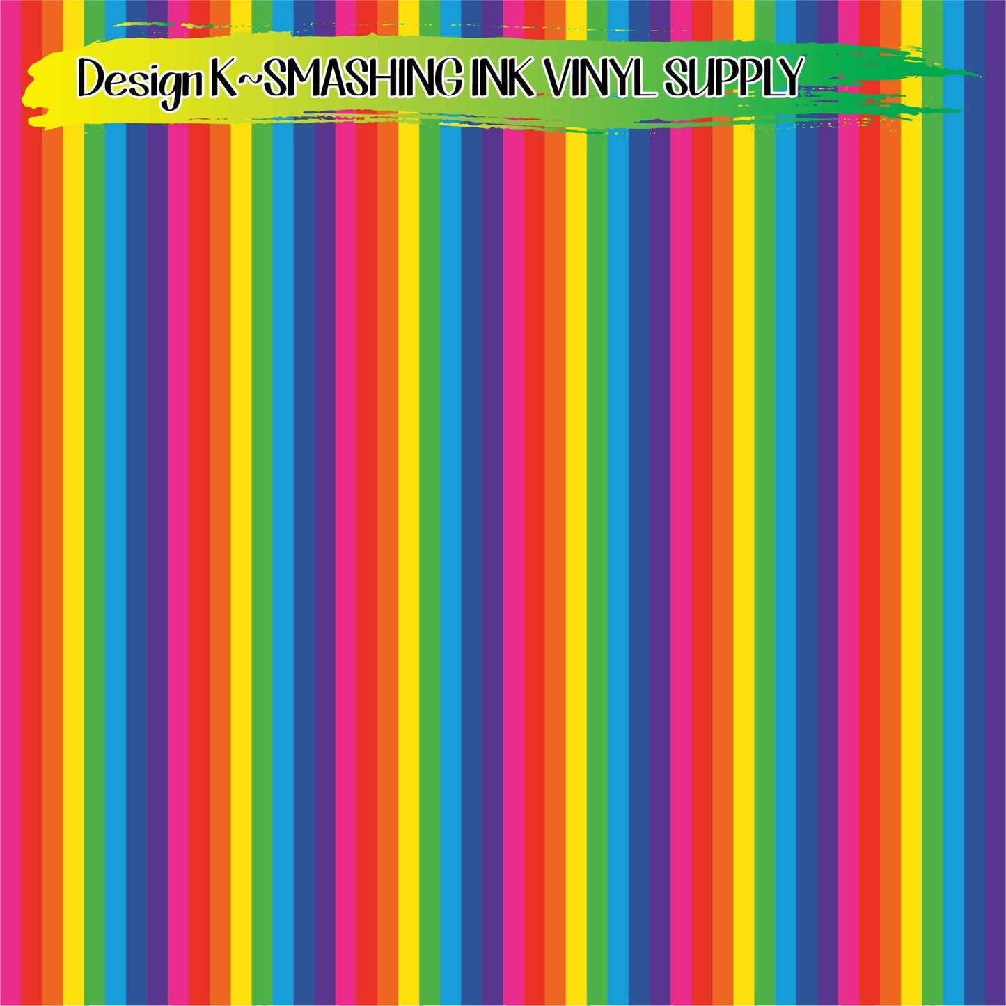 Small Rainbow Stripes ★ Pattern Vinyl | Faux Leather | Sublimation (TAT 3 BUS DAYS)