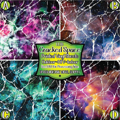 Cracked Space ★ Pattern Vinyl | Faux Leather | Sublimation (TAT 3 BUS DAYS)