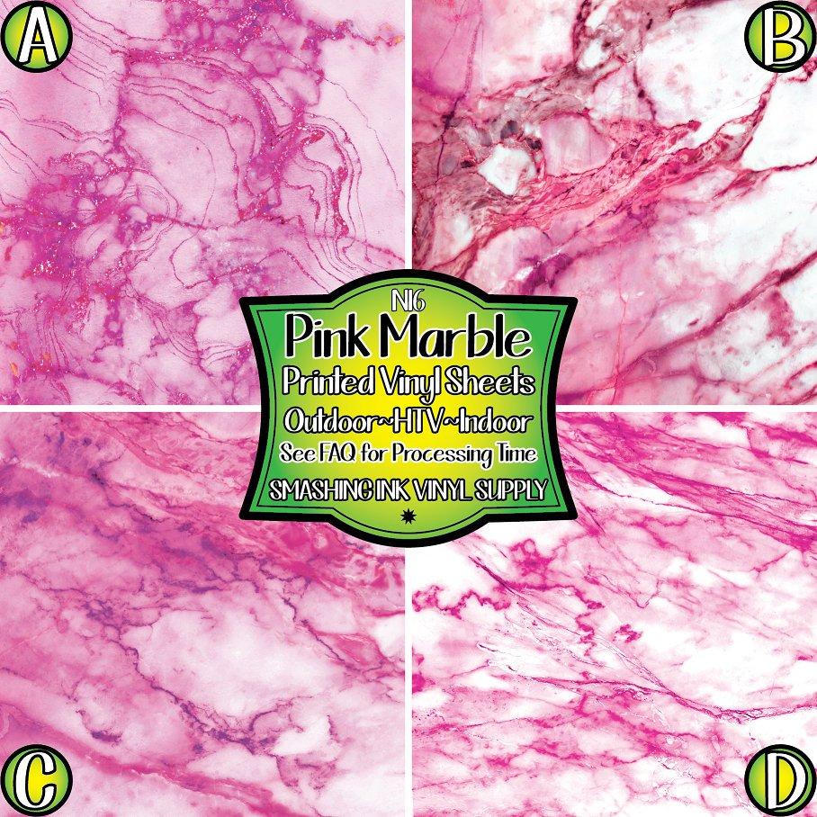 Pink Marble ★ Pattern Vinyl | Faux Leather | Sublimation (TAT 3 BUS DAYS)