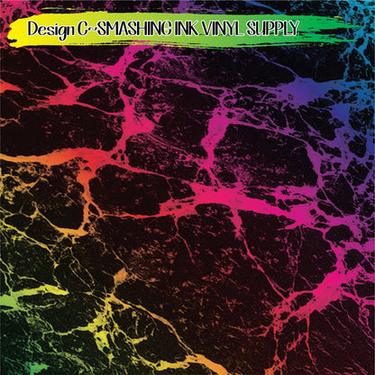 Rainbow Marble ★ Pattern Vinyl | Faux Leather | Sublimation (TAT 3 BUS DAYS)