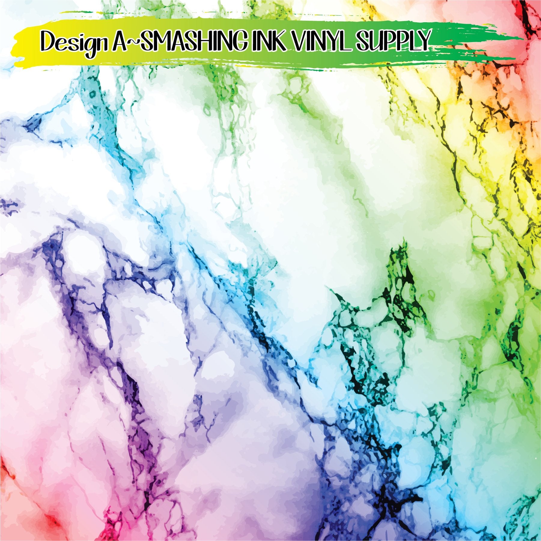 Rainbow Craft Vinyl Sheet, HTV or Adhesive Vinyl, Rainbow Oil Slick  Pattern, Swirl Printed Vinyl Sheets, Marble Decal Vinyl 2045B 