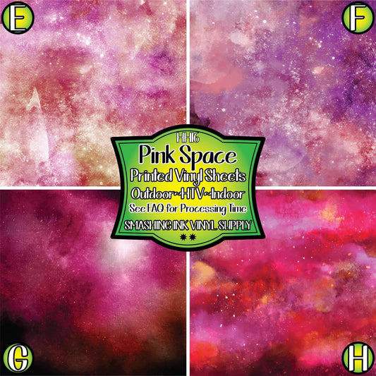 Pink Space Galaxy ★ Laser Safe Adhesive Film (TAT 3 BUS DAYS)
