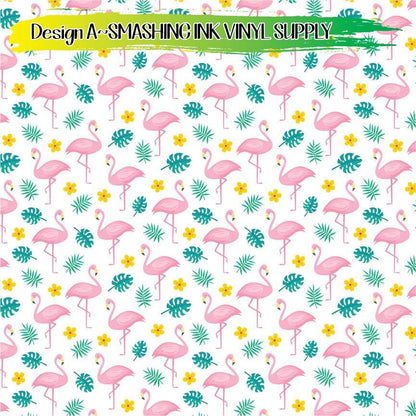 Flamingo Bird Pattern ★ Laser Safe Adhesive Film (TAT 3 BUS DAYS)