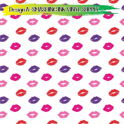 Lip Pattern ★ Pattern Vinyl | Faux Leather | Sublimation (TAT 3 BUS DAYS)