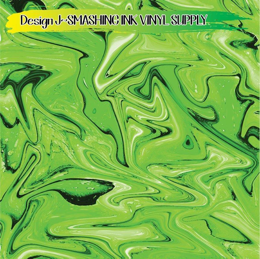 Green Swirl ★ Laser Safe Adhesive Film (TAT 3 BUS DAYS)